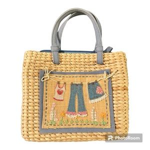 👜🌾 Vintage Woven Boho Corn Husk Purse - Timeless Charm! 🌾👜